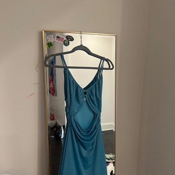 PRINCESS POLLY Blue Ring Dress - Picture 3 of 5